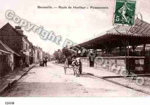 Ville de BEUZEVILLE, carte postale ancienne