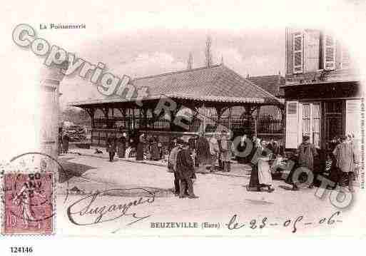 Ville de BEUZEVILLE, carte postale ancienne