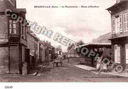 Ville de BEUZEVILLE, carte postale ancienne