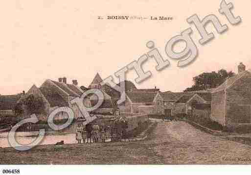 Ville de BOISSYFRESNOY, carte postale ancienne