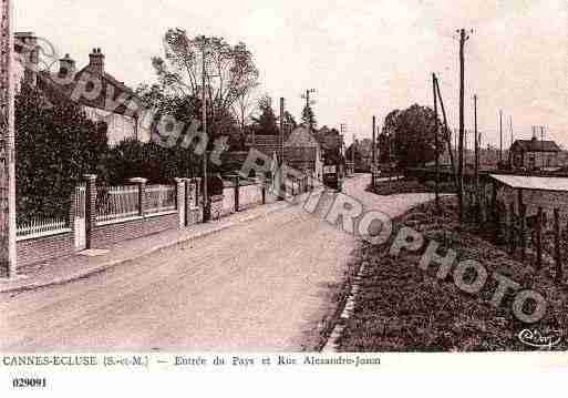 Ville de CANNESECLUSE, carte postale ancienne