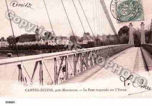 Ville de CANNESECLUSE, carte postale ancienne