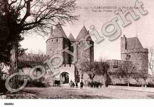 Ville de CARCASSONNE, carte postale ancienne