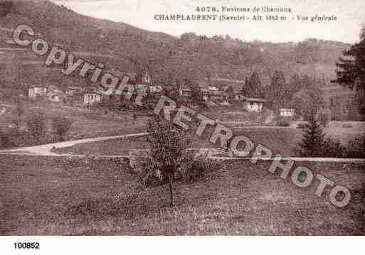 Ville de CHAMPLAURENT, carte postale ancienne Ville de CHAMPLAURENT, carte postale ancienne
