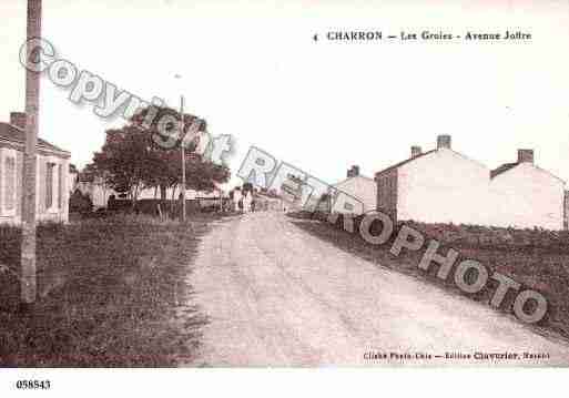 Ville de CHARRON, carte postale ancienne