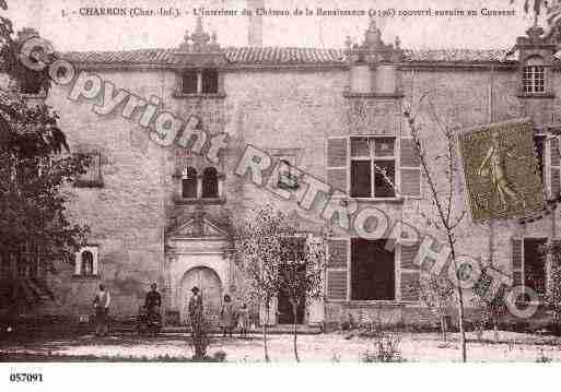 Ville de CHARRON, carte postale ancienne Ville de CHARRON, carte postale ancienne
