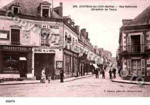 Ville de CHATEAUDULOIR, carte postale ancienne