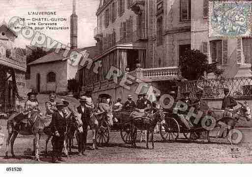 Ville de CHATELGUYON, carte postale ancienne