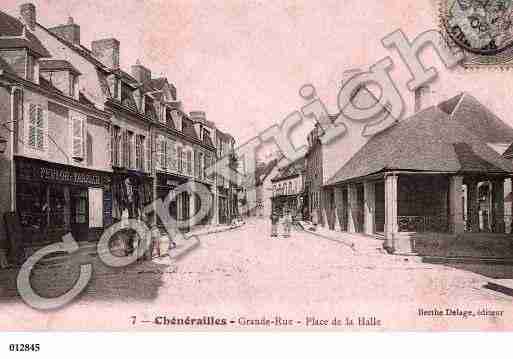 Ville de CHENERAILLES, carte postale ancienne