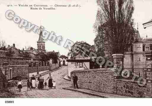 Ville de CHEVREUSE, carte postale ancienne