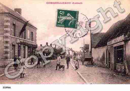 Ville de CORQUILLEROY, carte postale ancienne