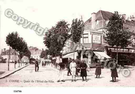 Ville de COSNESURLOIRE, carte postale ancienne