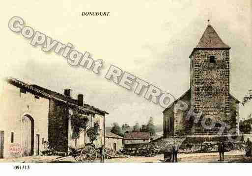 Ville de DONCOURTLESLONGUYON, carte postale ancienne