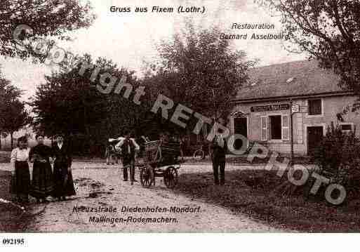 Ville de FIXEM, carte postale ancienne