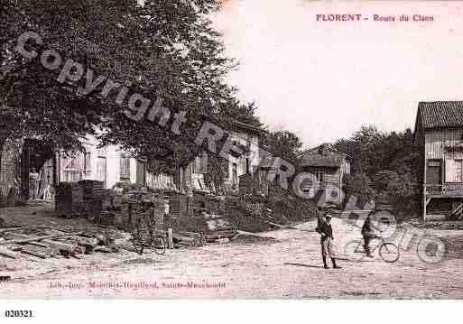 Ville de FLORENTENARGONNE, carte postale ancienne