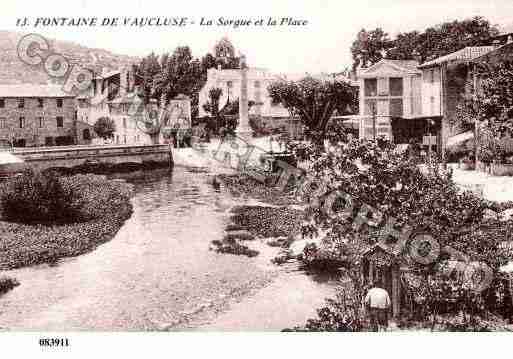 Ville de FONTAINEDEVAUCLUSE, carte postale ancienne