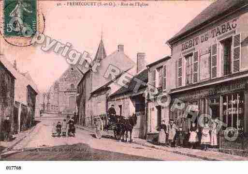 Ville de FREMECOURT, carte postale ancienne