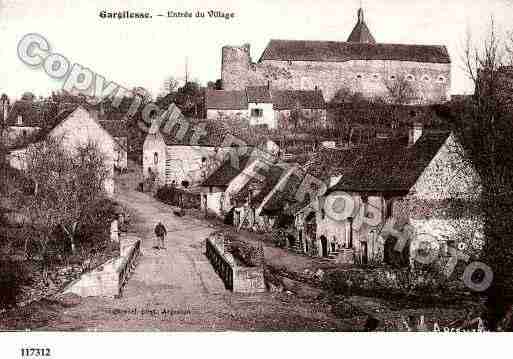 Ville de GARGILESSEDAMPIERRE, carte postale ancienne