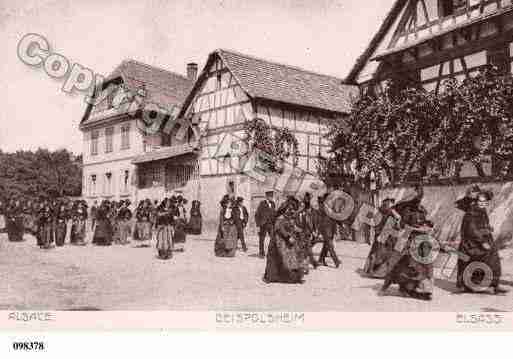 Ville de GEISPOLSHEIM, carte postale ancienne