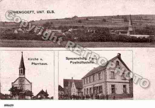 Ville de HOHENGOEFT, carte postale ancienne