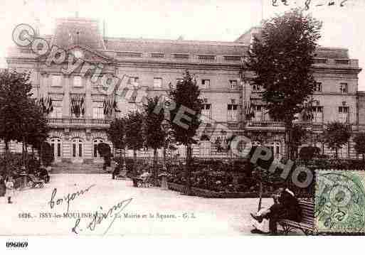 Ville de ISSYLESMOULINEAUX, carte postale ancienne