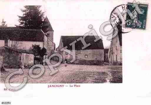 Ville de JANCIGNY, carte postale ancienne