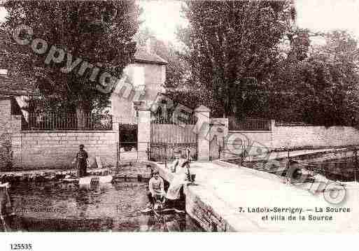 Ville de LADOIXSERRIGNY, carte postale ancienne