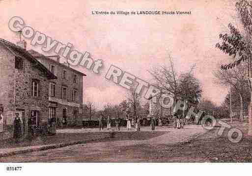 Ville de LANDOUGE, carte postale ancienne