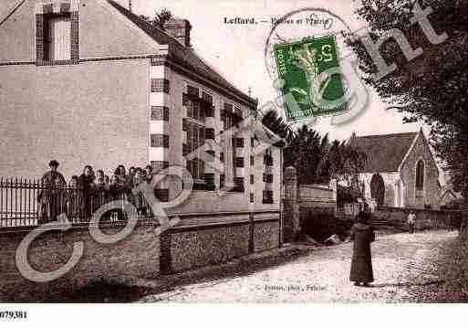 Ville de LEFFARD, carte postale ancienne