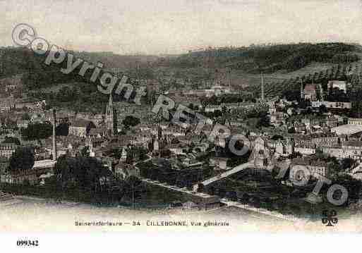 Ville de LILLEBONNE, carte postale ancienne