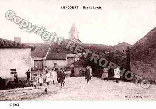 Ville de LUPCOURT, carte postale ancienne