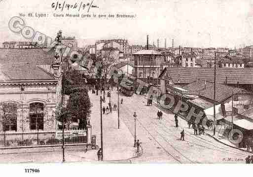 Ville de LYON, carte postale ancienne