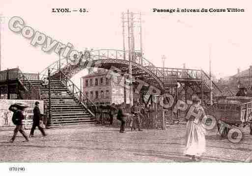 Ville de LYON, carte postale ancienne