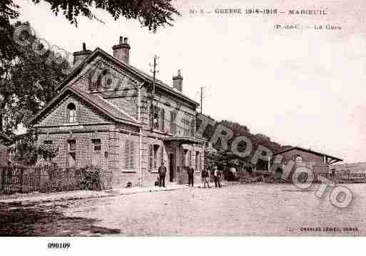 Ville de MAROEUIL, carte postale ancienne