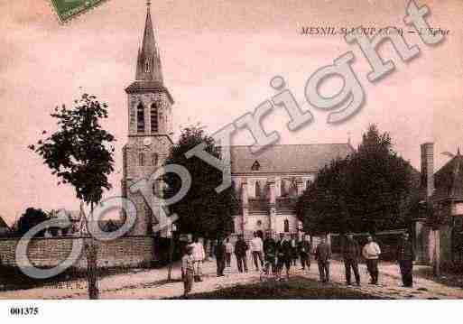 Ville de MESNILSAINTLOUP, carte postale ancienne