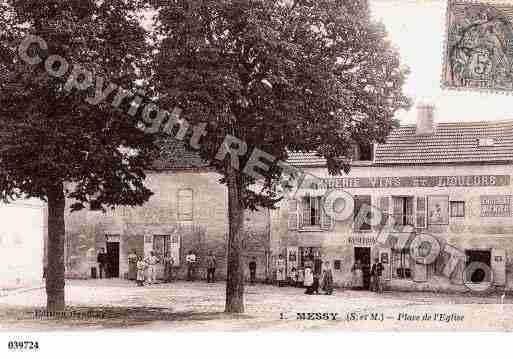 Ville de MESSY, carte postale ancienne