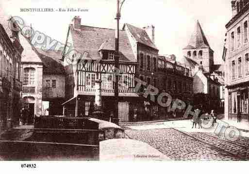 Ville de MONTIVILLIERS, carte postale ancienne