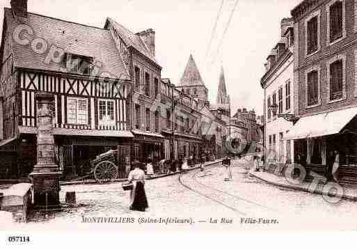 Ville de MONTIVILLIERS, carte postale ancienne