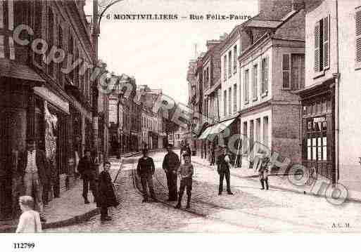 Ville de MONTIVILLIERS, carte postale ancienne