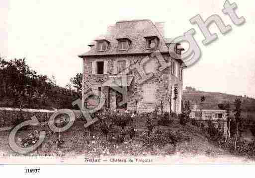 Ville de NAJAC, carte postale ancienne