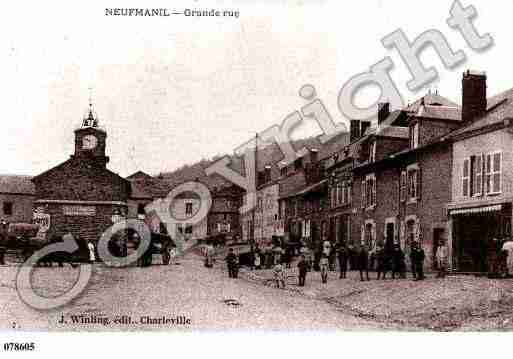 Ville de NEUFMANIL, carte postale ancienne