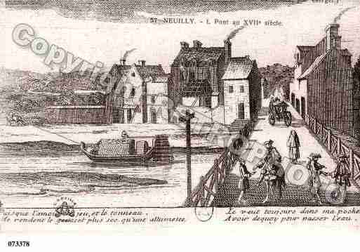 Ville de NEUILLYSURSEINE, carte postale ancienne