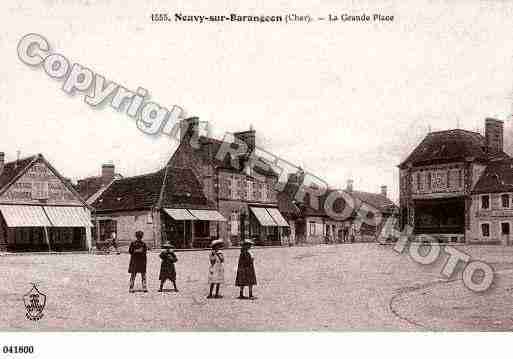 Ville de NEUVYSURBARANGEON, carte postale ancienne