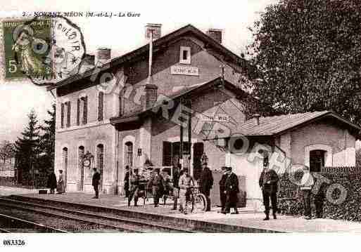 Ville de NOYANT, carte postale ancienne