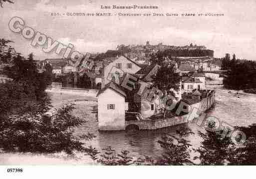 Ville de OLORONSAINTEMARIE, carte postale ancienne