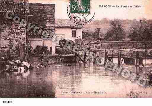 Ville de PAROIS, carte postale ancienne