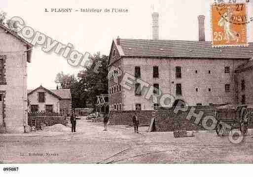 Ville de PLAGNY, carte postale ancienne