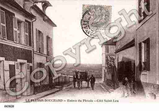 Ville de PLESSISBOUCHARD(LE), carte postale ancienne