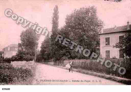 Ville de PLESSISBOUCHARD(LE), carte postale ancienne