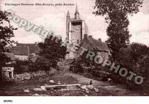 Ville de PLUNERET, carte postale ancienne